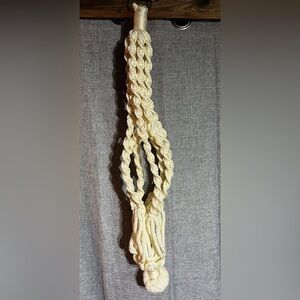 Handmade Cream Macramé Plant Hanger